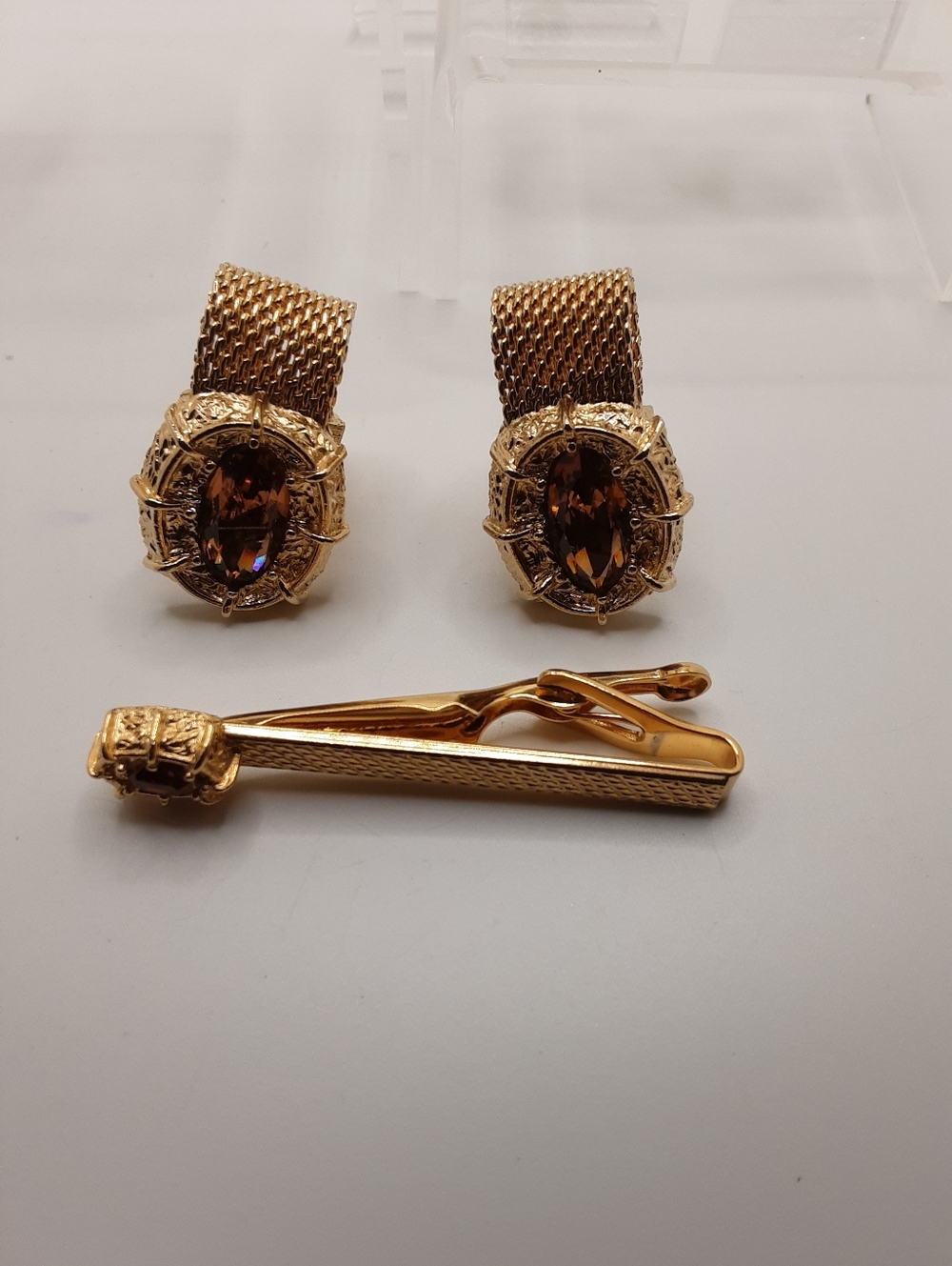 Men's Vintage Swank and Anson Cufflinks and Tie Bars Lot - Picture 5 of 16